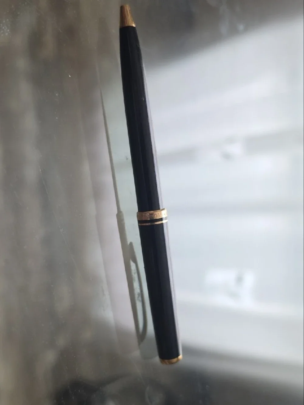 Montblanc Black and Gold Ballpoint Pen